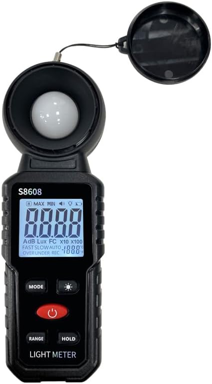 Digital Illuminometer 0-200000 LUX Lumen Brightness Tester Light Brightness Measuring Instrument High Precision Light Meter