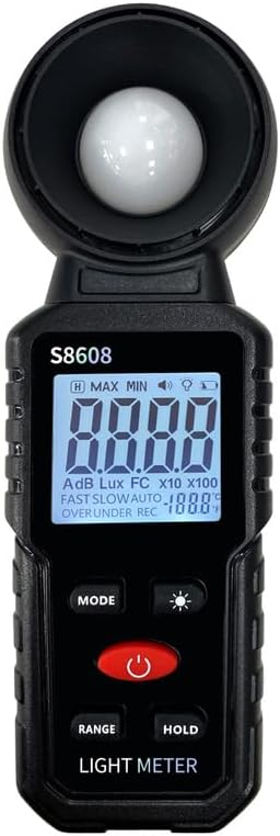 Digital Illuminometer 0-200000 LUX Lumen Brightness Tester Light Brightness Measuring Instrument High Precision Light Meter