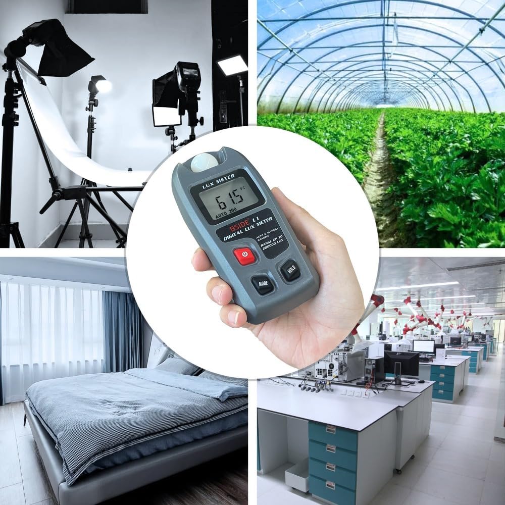 High-Precision Digital 0-200000 LUX Illuminance Meter Integrated Portable Metering Instrument Brightness Meter Lighting Design and Evaluation