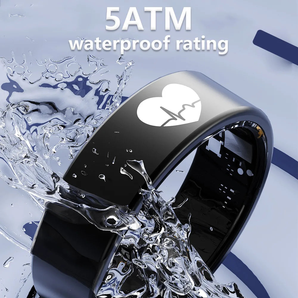 High Precision Smart Ring ECG Heart Rate Blood Oxygen Temperature HRV Sleep Monitor Health Tracker Wearable Fitness Ring