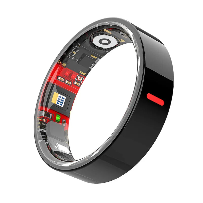 Smart Ring Monitors Heart Rate Blood Oxygen Blood Pressure Blood Sugar Sleep HRV Health Step Counter Exercise Bluetooth